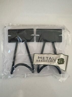 Target Black Metal Wall Hooks - 2 Pack